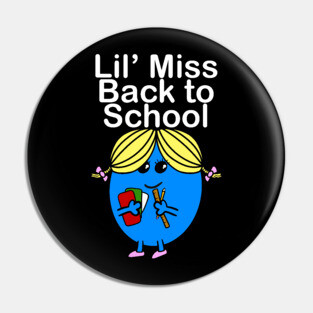Lil Miss Back To School Pin