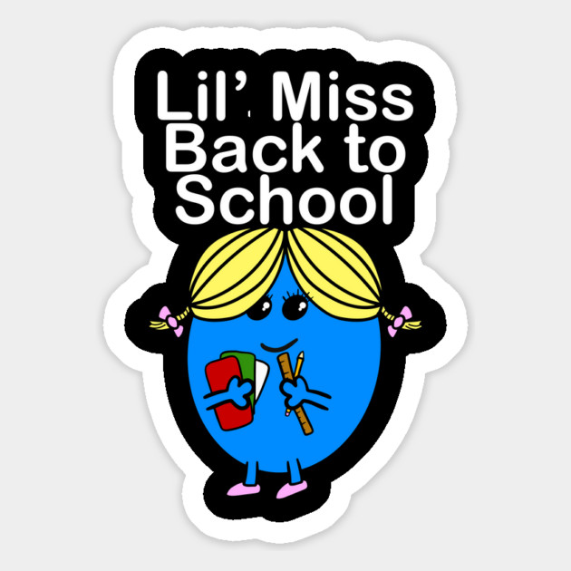 Lil Miss Back To School Magnet by belownormal