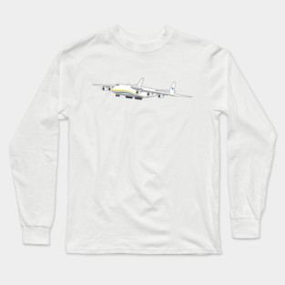 Antonov 225 Mryia Ukraine Jumbo Jet Cargo Airplane Long Sleeve T-Shirt