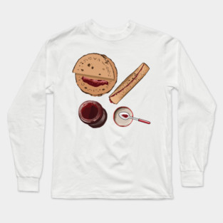 Chapati Chapathi Indian Food Naan Bread Jam India Long Sleeve T-Shirt
