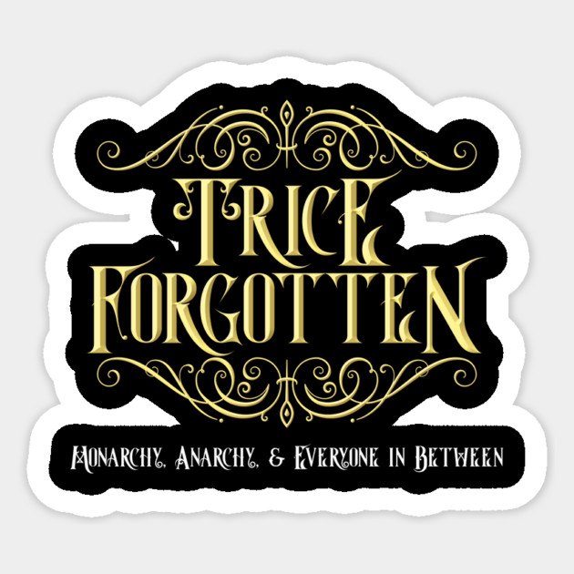 Trice Forgotten Logo T-shirt Sticker by Rusty Quill