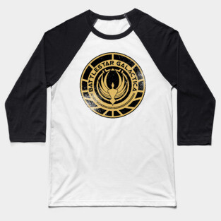 Battlestar galactica patch Baseball T-Shirt