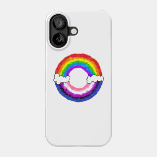 Rainbow genderfluid Phone Case