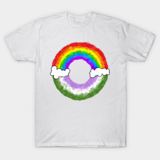 Rainbow genderqueer T-Shirt