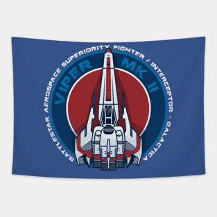 Battlestar Viper MKII Tapestry
