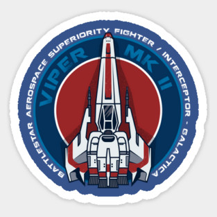 Battlestar Viper MKII Sticker
