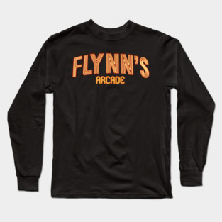 Flynn's Arcade - Home of Space Paranoids - Front and Back Long Sleeve T-Shirt