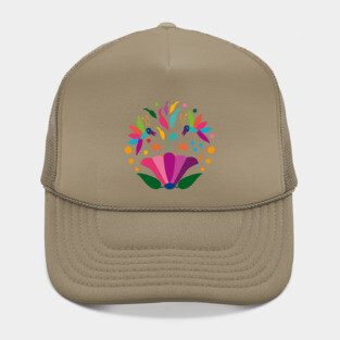 Spring Colorful Flowers by Akbaly T-Shirt Hat