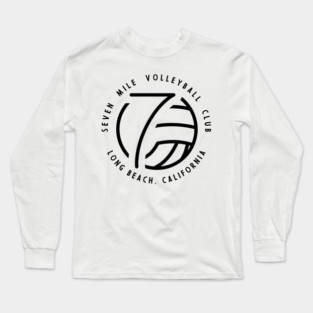7 Mile Beach Volleyball Club (Black) Long Sleeve T-Shirt