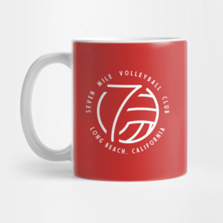 7 Mile Beach Volleyball Club (White Logo) Mug