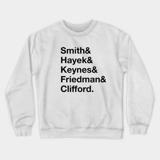 Economists JetSet; Famous economists, Economics Teacher Crewneck Sweatshirt