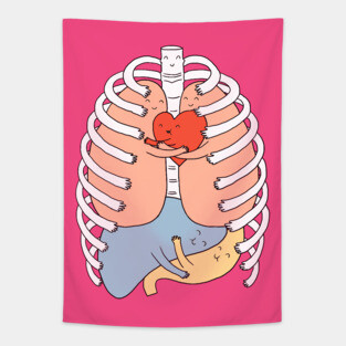 Hugs keep us alive Tapestry