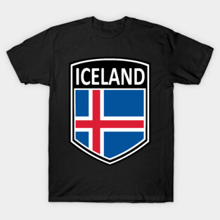 Flag Shield - Iceland T-Shirt