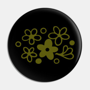 Vintage Pyrex Pattern - Spring Blossom (Green) Pin