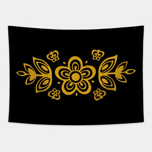 Vintage Pyrex Pattern - Butterfly Gold (Light Orange) Tapestry