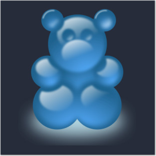 Blue Gummy Bear Posters and Art