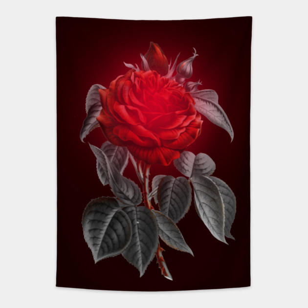 Blood red vampire rose - Blood Red Rose - Tapestry | TeePublic