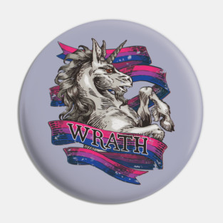 Wrath Unicorn – Bisexual Pride Pin