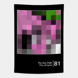 Fire of Love / Minimalist Graphic Design Fan Artwork Tapestry
