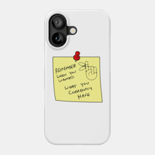 Remember Note Phone Case