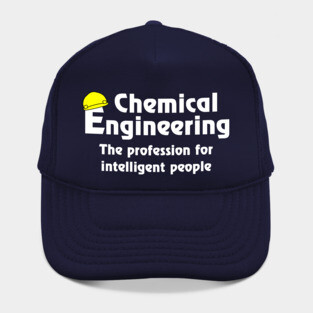 Smart Chemical Engineer White Text Hat