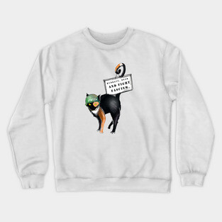 Hydrate, Dear And Fight Fascism Crewneck Sweatshirt
