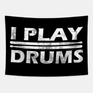 I Play Drums Tapestry