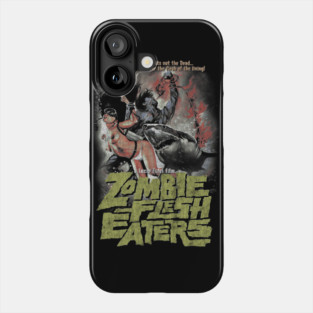 Zombie Flesh eaters, Lucio Fulci, Italian Horror Phone Case