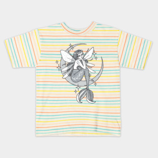 Mermaid Moon Fairy Kids T-Shirt
