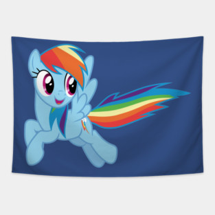 Happy Flying Rainbow Dash Tapestry