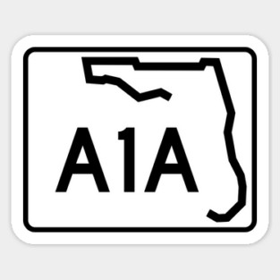 A1A Scenic & Historic Coastal Byway All-American Road sign Sticker