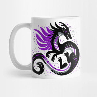 Ace Pride Flag Dragon Mug