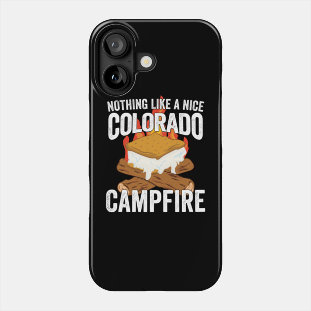 Nothing Like a Nice Colorado Campfire Phone Case by belownormal