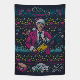 Hap, Hap, Happiest Sweater this Side of the Nuthouse Tapestry