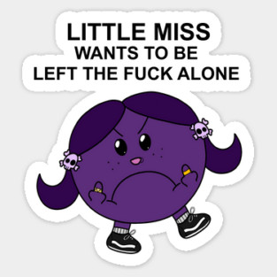 Little Miss Attitude. Sticker