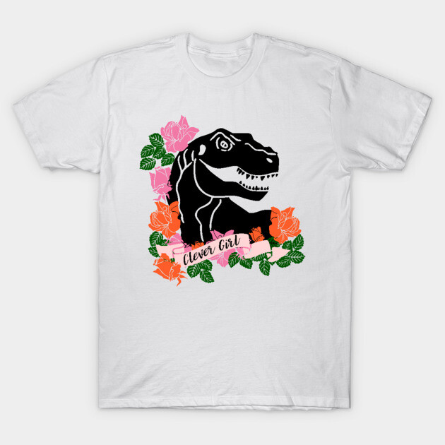 Clever Girl Dinosaur Print Funny Dinosaur For Women T-Shirt