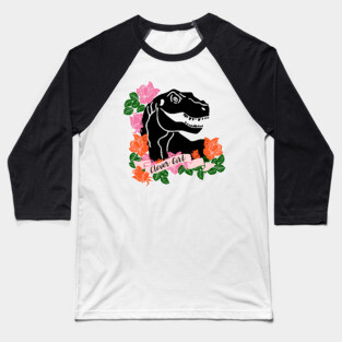 Clever Girl Dinosaur Print Baseball T-Shirt