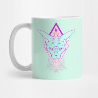 Magic Sphynx Cat With Third Eye Mug