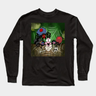 Caught in the Webs (b) Long Sleeve T-Shirt
