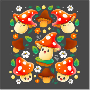 Mushroom Posters and Art