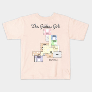 The Golden Girls Floor Plan Kids T-Shirt