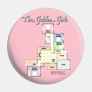 The Golden Girls Floor Plan Pin