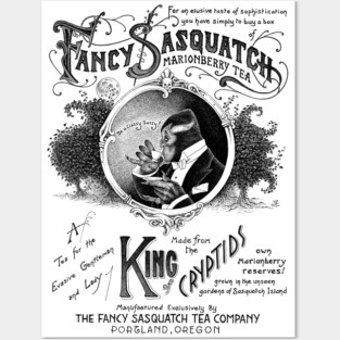 Fancy Sasquatch Marionberry Tea Posters and Art