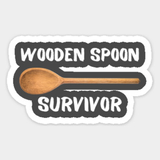 Wooden Spoon Survivor Sticker