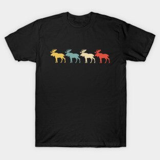 Moose Vintage Retro T-Shirt
