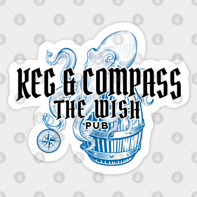 Keg and Compass aboard the Wish Cruise Ship Sticker by Joaddo