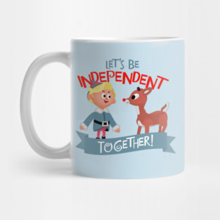 Independent Together - Hermey and Rudolph the Red Nosed Reindeer  Mug