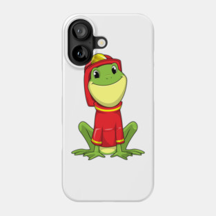 Frog Firefighter Helmet Fire department Phone Case