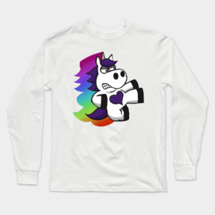 Rainbow Slasher the Unicorn Long Sleeve T-Shirt