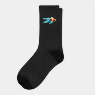 Summer Goldfish Glides On By Socks